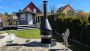 Cheminee Räder Edelstahl Garten