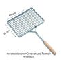 Grillrost 45 x 35 cm Edelstahl zu Schwenkarm stufenlos einstellbar
