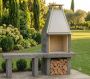 Kaminbank, gerade, 100x35 cm, Granit Feinkies