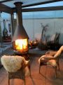Cheminee Wintergarten Dachdurchbruch Terrasse 