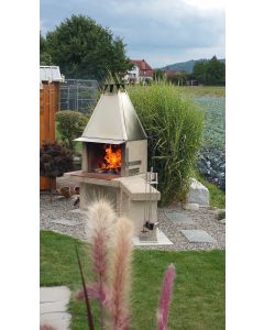 Aussencheminee mit Bank Schweizer Qualität
