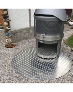 Alu Riffelblech 123 cm Durchmesser