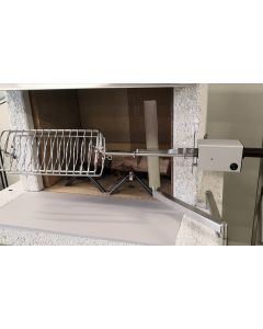 Grillkorbset mit Halterung und Grillmotor
Rotisserie Set set tourne broche