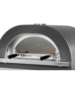 Glastür zu Pizzaofen