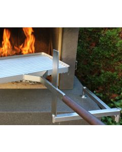 Grillrosthalter Grillarm stufenlos einstellbar Schwenkgrill Bras pivotant pour grille