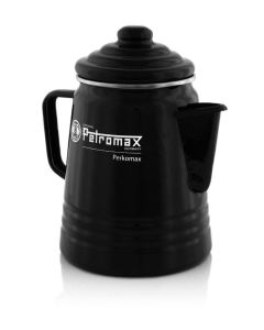 Kaffeekocher Feuer Outdoor Perkomax Perkolator schwarz Kaffekanne