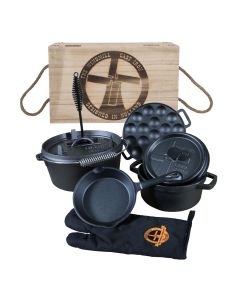 Gusseisen Töpfe Set Geschenkidee Dutch oven Schweiz günstig LAGERFEUER kochset