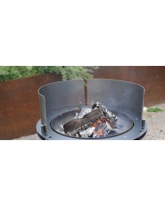 Windfang Edelstahl zu Feuerschale TRE und FLASH