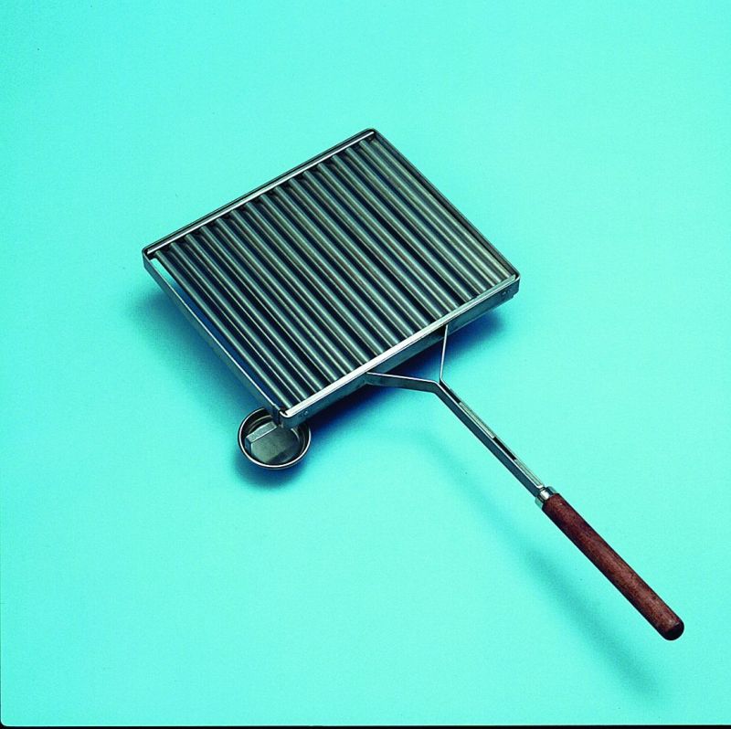 Argentinischer Grillrost mit Fettauffangschale