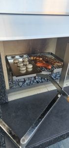 Grillschale aus Edelstahl  V4A