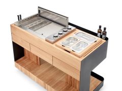 Gasgrill-Einsatz mit 4 Brenner indu+