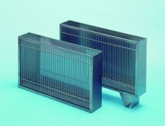 Glutkorb Edelstahl 54x30x10 cm mit Füssen