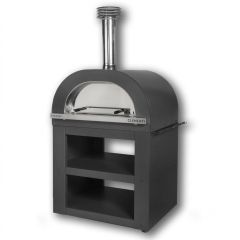 Pizzaofen GOLD 60x60 cm, anthrazit, fahrbar