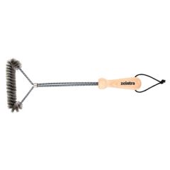 Grillbürste 3-seitig swissmade für Edelstahlrost