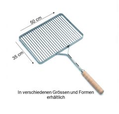 Grillrost 50x35 cm, Edelstahl, passend zu Grillarm 