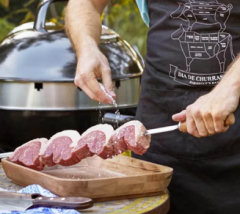 Grillspiess mit Holzgriff 65 cm