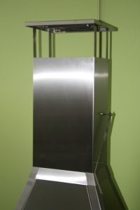 Kaminverlängerung Inox, 50 cm mit regulierbarer Rauchklappe