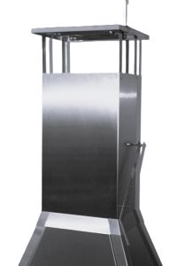 Kaminverlängerung Inox, 50 cm mit regulierbarer Rauchklappe