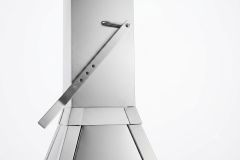 Kaminverlängerung Inox, 100 cm mit regulierbarere Rauchklappe