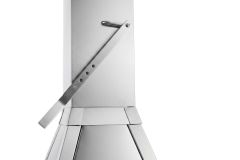 Kaminverlängerung Inox, 80 cm mit regulierbarer Rauchklappe