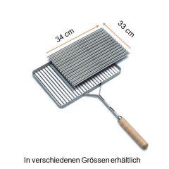 Lamellengrilleinsatz Inox, 34x33 cm 