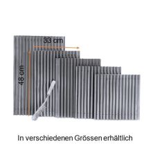 Lamellengrilleinsatz Inox, 48x33 cm