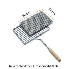 Lamellengrilleinsatz Inox, 58x37 cm 