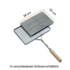 Lamellengrilleinsatz Inox, 38x33 cm 