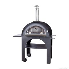 Pizzaofen fahrbar Pulcinella 60x80 cm schwarz